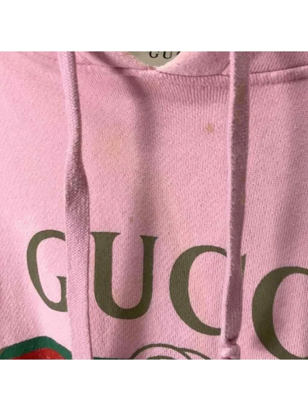Gucci Dragon Hoodie Vintage Logo Pink S